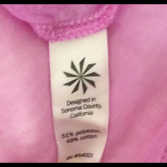 Athleta Sheer Workout Shirt Top Lavender Small Tee - Picture 4 of 8